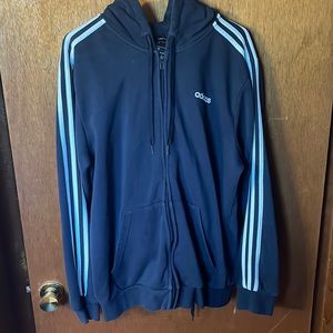 Lightly Used Nave Blue Adidas Sweatsuit (Top & Bottom Included)